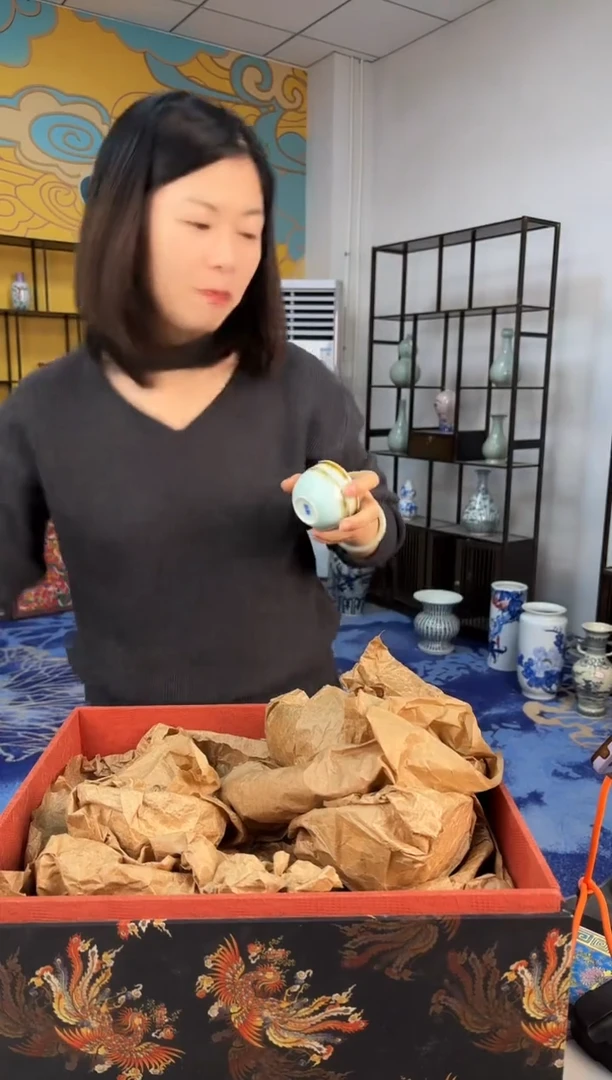 摆件瓷景德镇窑变杯