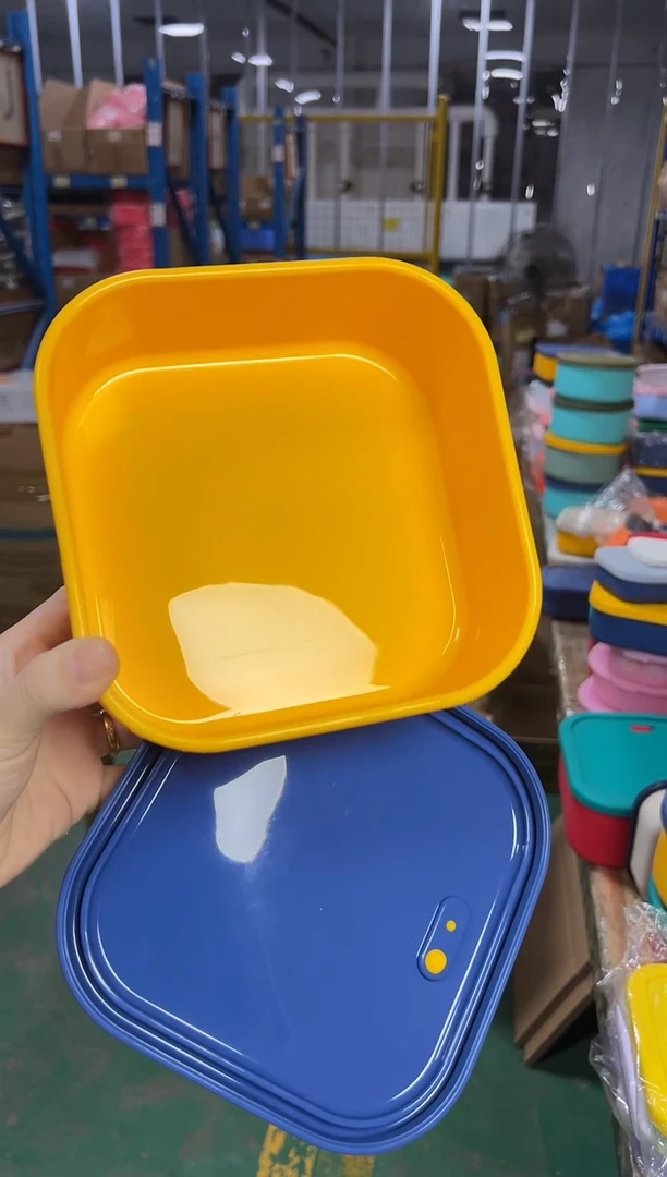 硅胶黄底蓝盖-1.3L正方排气盒