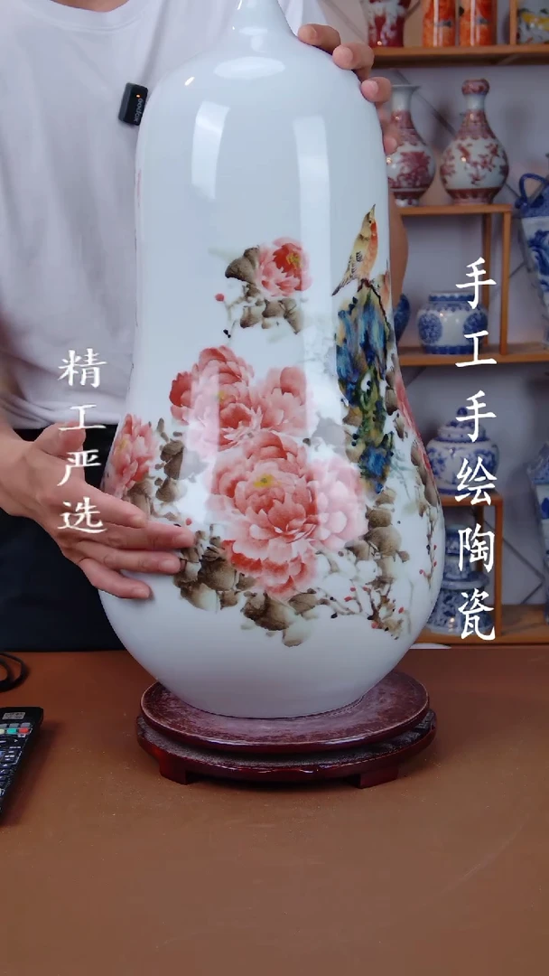 瓶景德镇手工手绘陶瓷摆件46