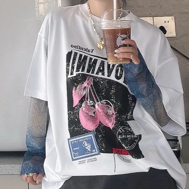 【SFF严选】GIOVANNI VALENTINO25秋冬圆领短袖印花T恤VL53330617