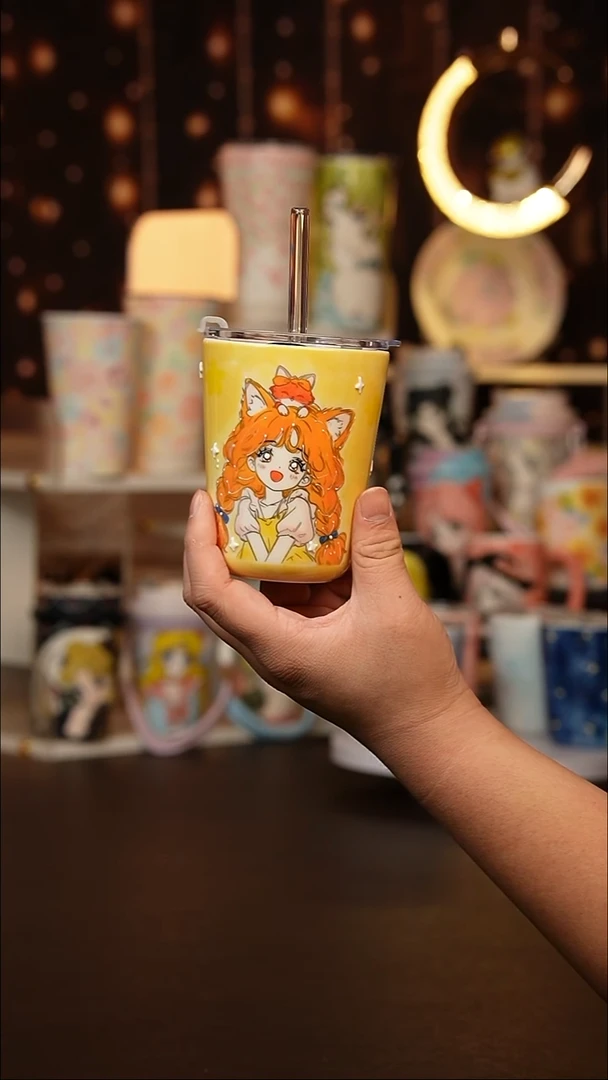 (玉泥）景德镇手工手绘文创陶瓷杯