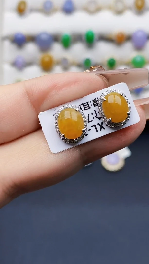 银S925镶嵌戒指翡翠1577