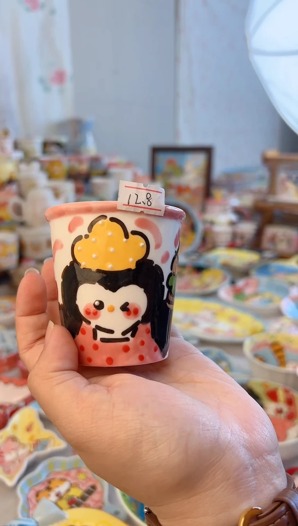 摆件陶景德镇陶瓷手绘微瑕