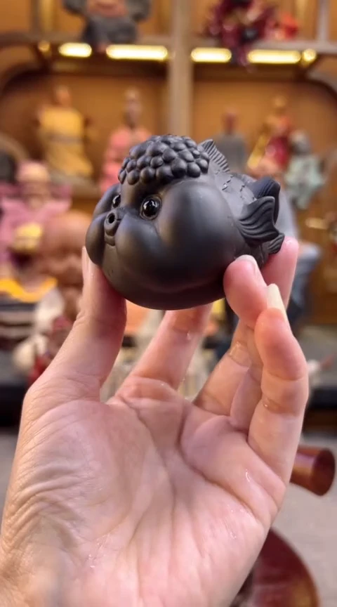 紫砂茶宠器闵茶宠摆件