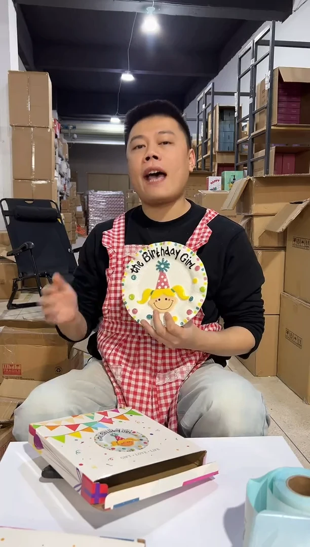 【闪购商品】杯原盒B款女孩盘子