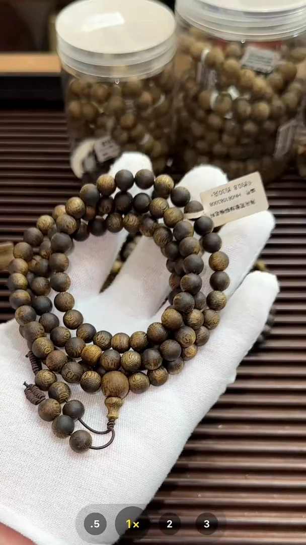 手串沉香海南莺歌绿棋楠0.8多圈30克+