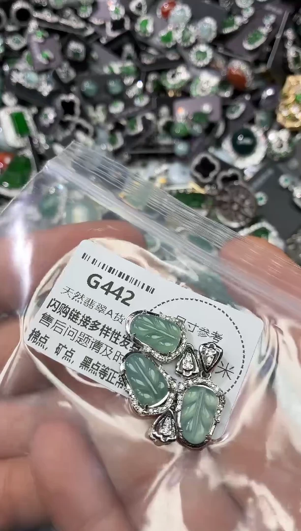 翡翠未镶嵌颈饰G442多样性发其一