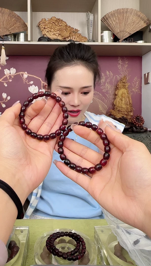 【闪购商品】降真香手串/手链0.8桶珠单圈芝麻点降真香多样性发其一