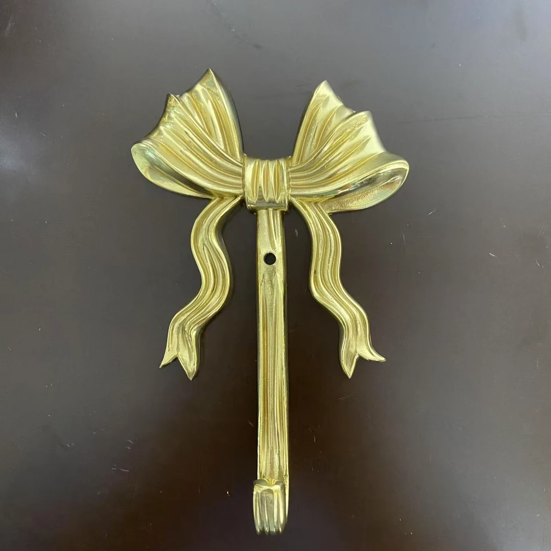 D3169　轻奢法式壁挂复古蝴蝶结挂钩客厅玄关卧室衣帽钥匙钩摆件