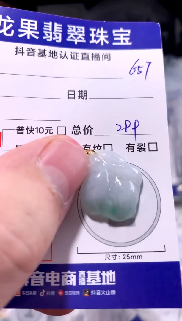 颈饰未镶嵌翡翠随形绿叶子657