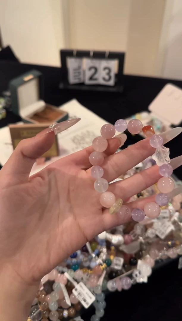 水晶手串合金多宝x1756