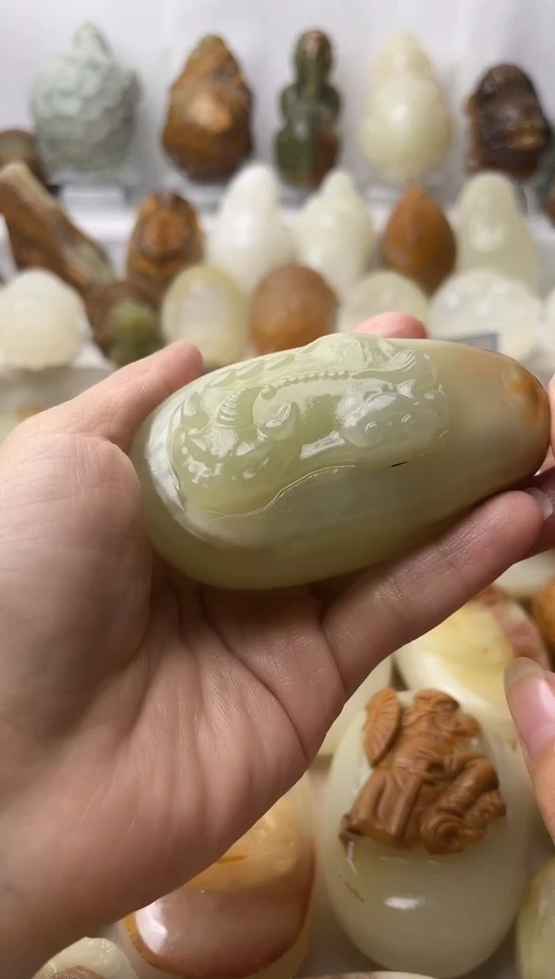 石材方解石棉纹正常不退换貔貅