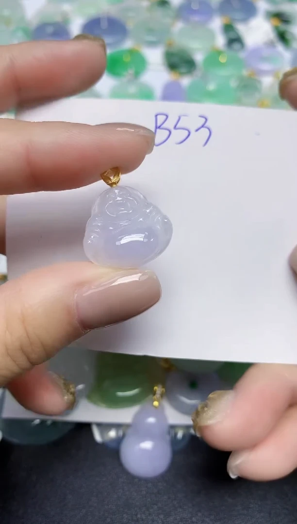 颈饰未镶嵌翡翠天然缅甸翡翠A货翡翠百元以上9元证书费自理