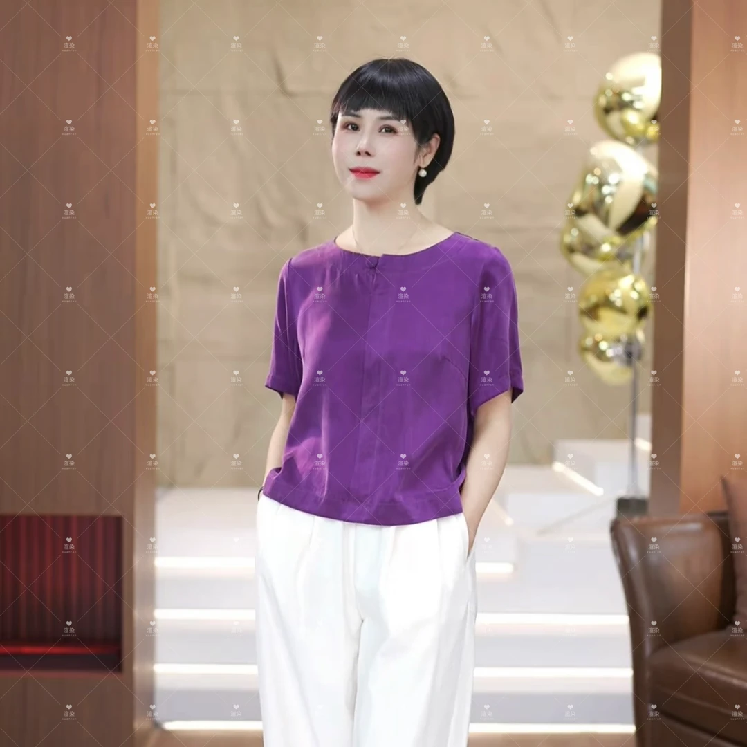 【渲渲推荐】ZY-6650夏季简约休闲减龄纽扣小衫