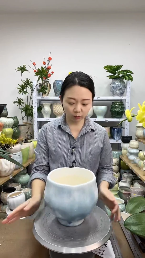 1.24陶瓷花盆直播链接高.     17  口      17