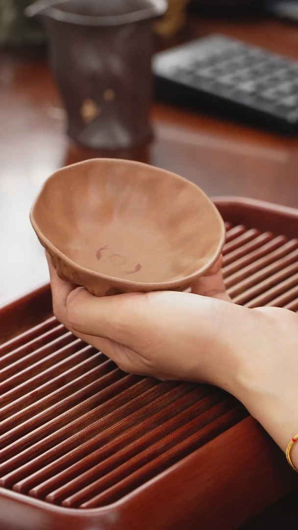 茶杯紫砂莲子主人杯 紫砂