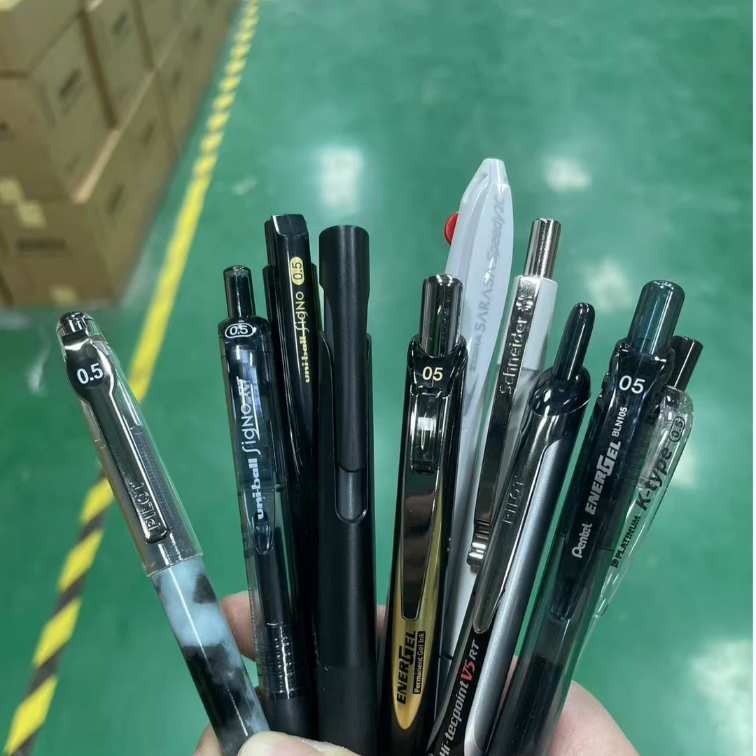 【高端6大品牌】斑马百乐派通黑色按动速干学生考试刷题中性笔