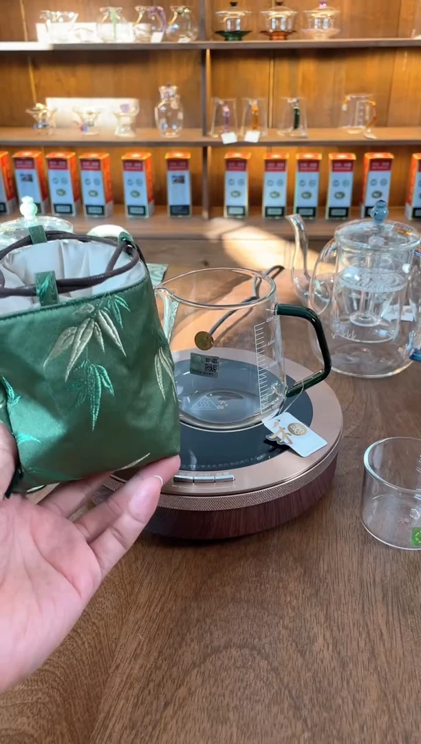 承轩墨绿色+茶事包翠竹