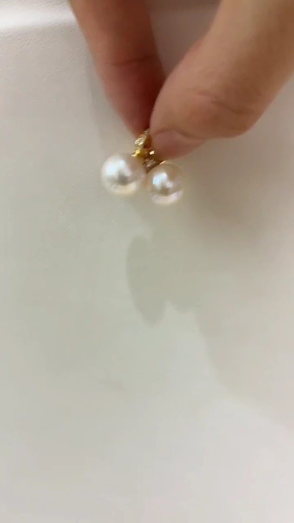 吊坠(不含链)银S925镶嵌淡水珍珠10-11MM万能扣