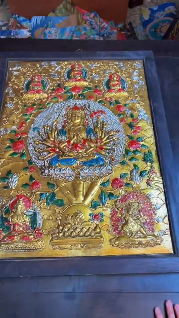 装裱画精品手绘唐卡链接--A