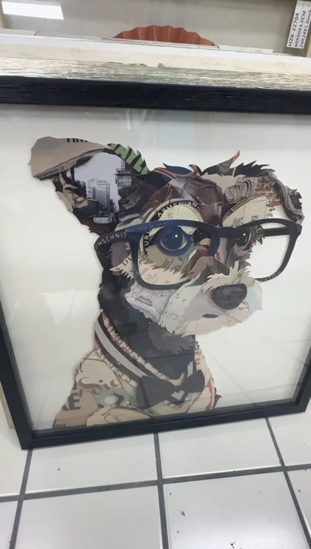竖款168美术馆 装饰画50*50