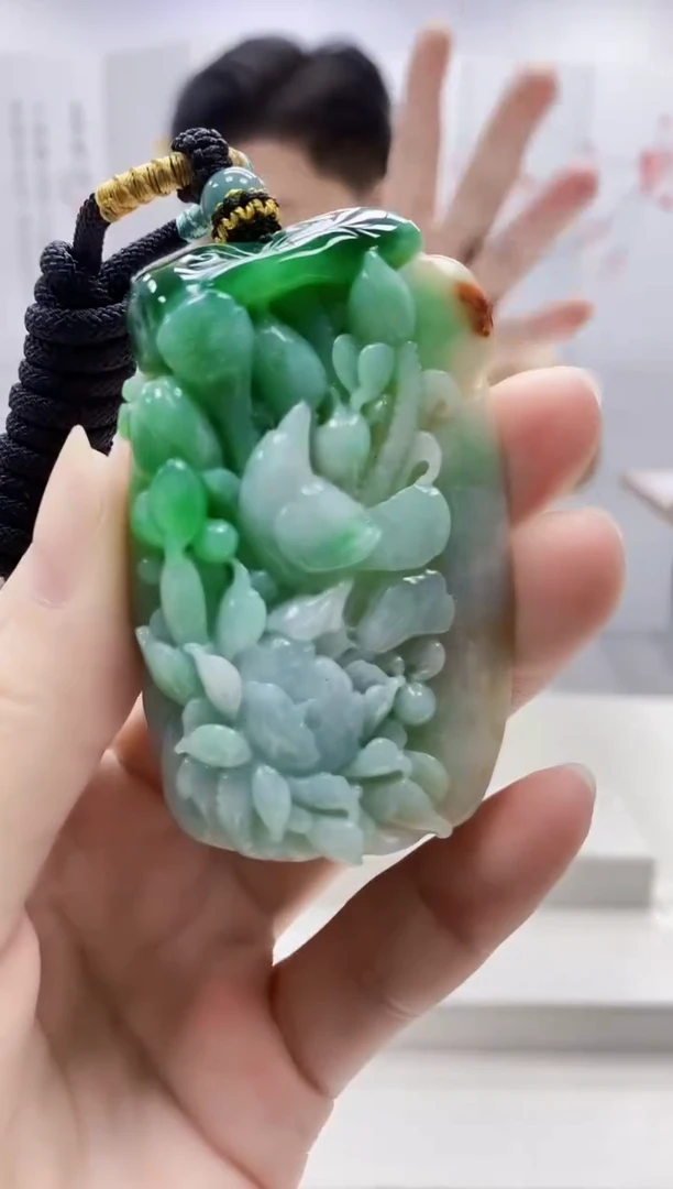 未镶嵌定制翡翠4917ry-毛货挂件42