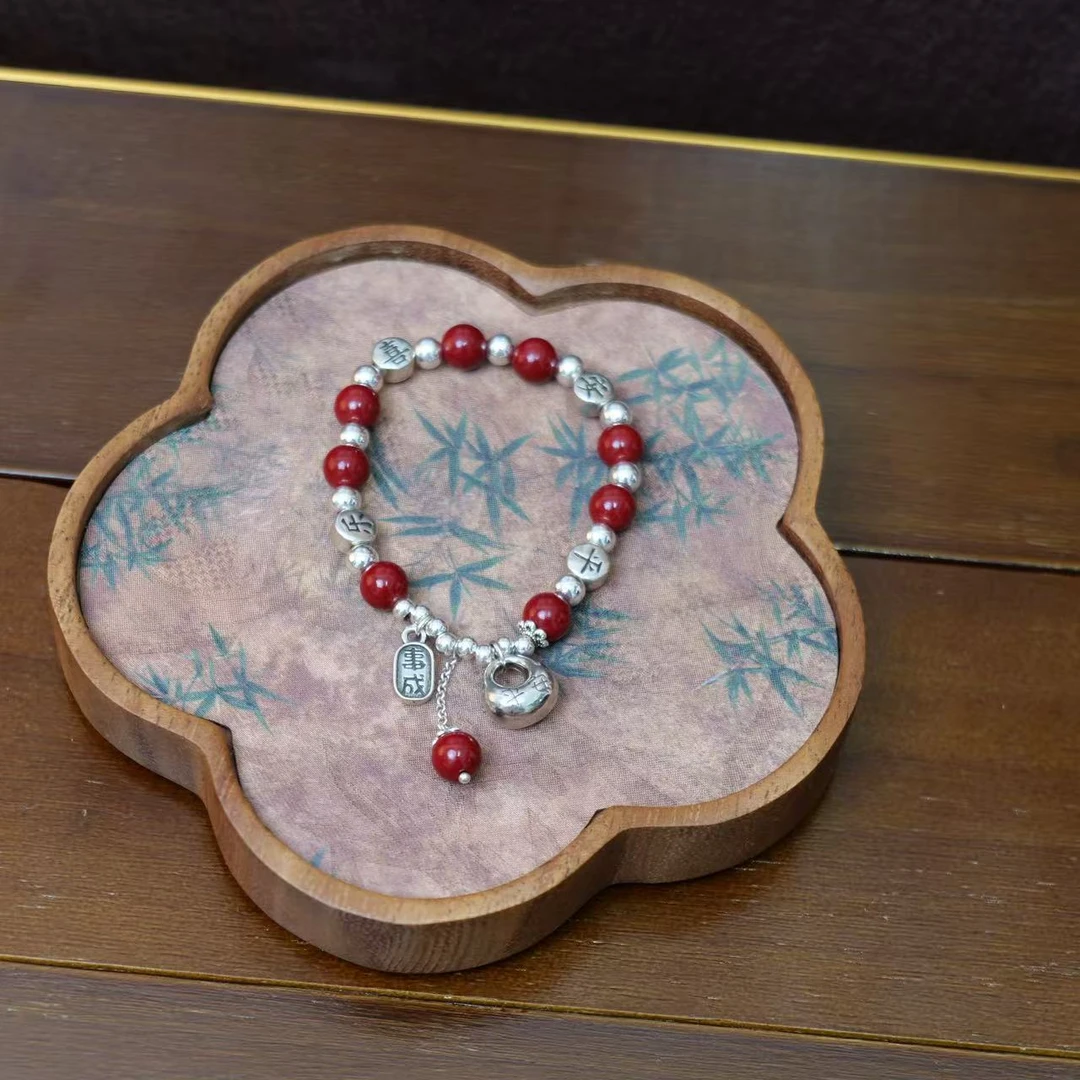 含辰砂工艺品2026爆款鸿运当头气质女款朱砂手链