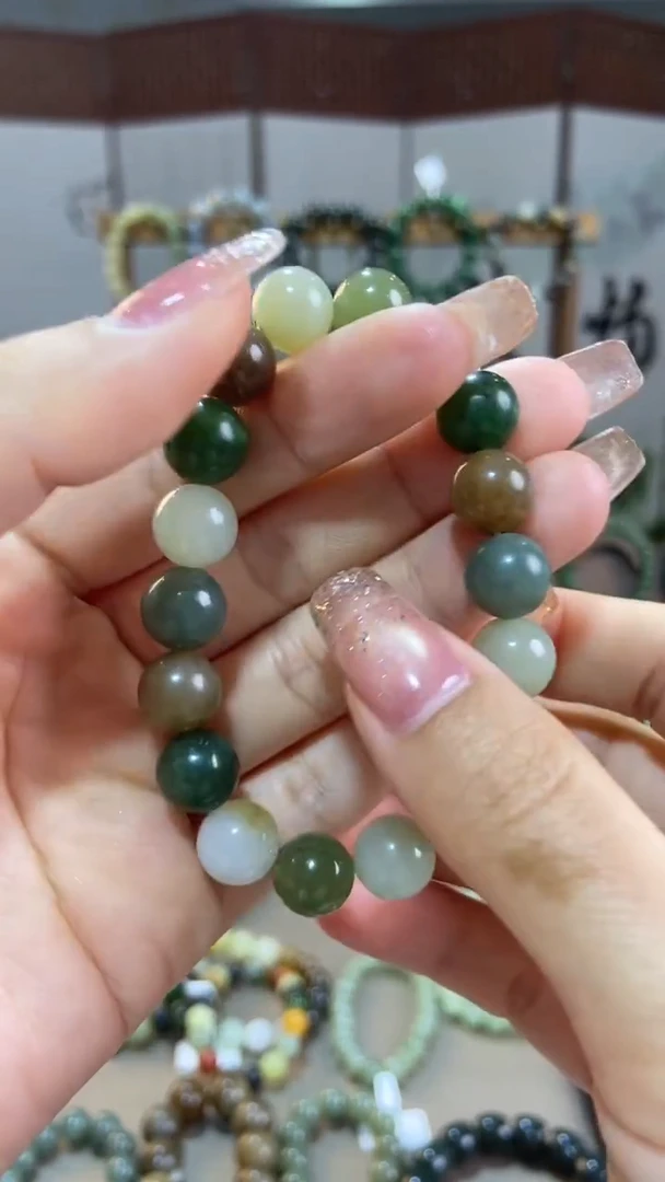 吊坠(赠链)未镶嵌和田玉和田玉多宝手串卡10mm