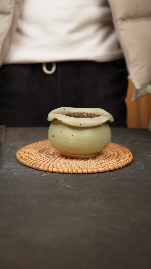 【闪购商品】瓷片泥泥手工花盆