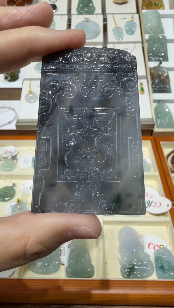 未镶嵌挂件翡翠绵****?A货翡翠多样性孤品