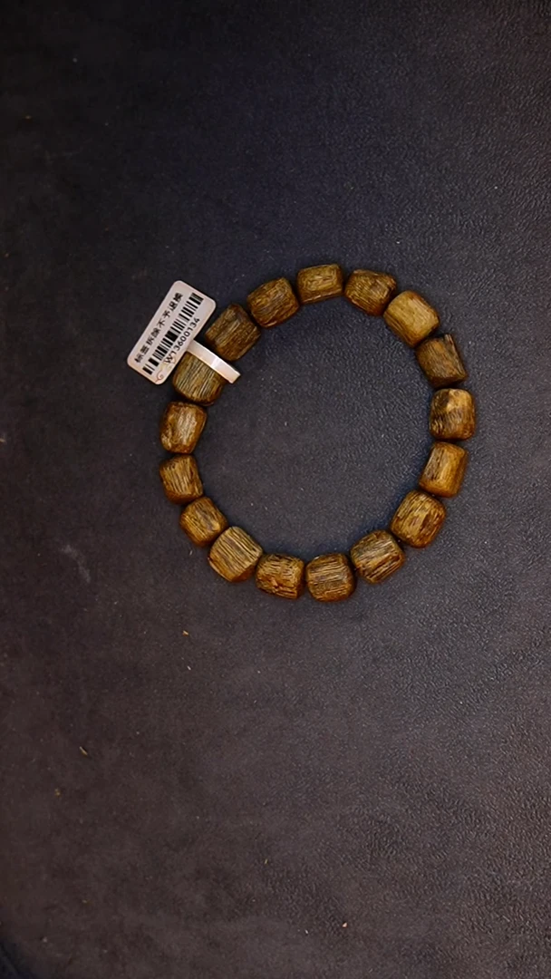 沉香手串军**?乌身原叶奇楠随形单圈 10克