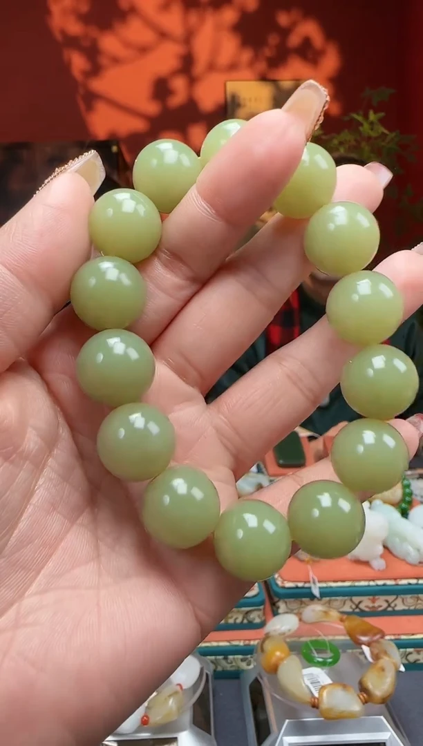 【闪购商品】和田玉手串未镶嵌手串卡16