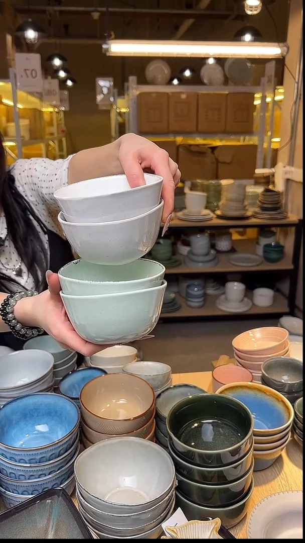 瓷126外贸尾货窑变釉下彩默外微瑕