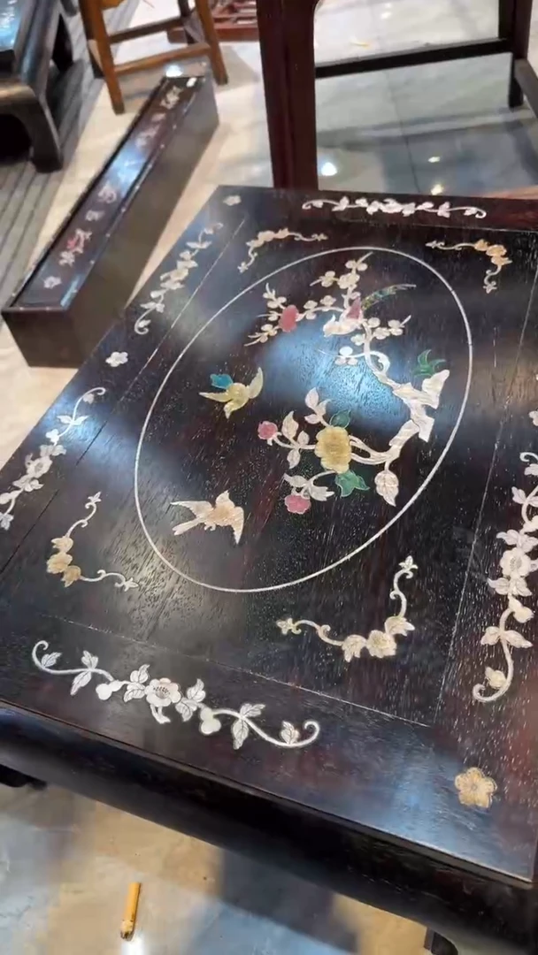 木紫檀螺钿炕桌邵氏紫檀木艺