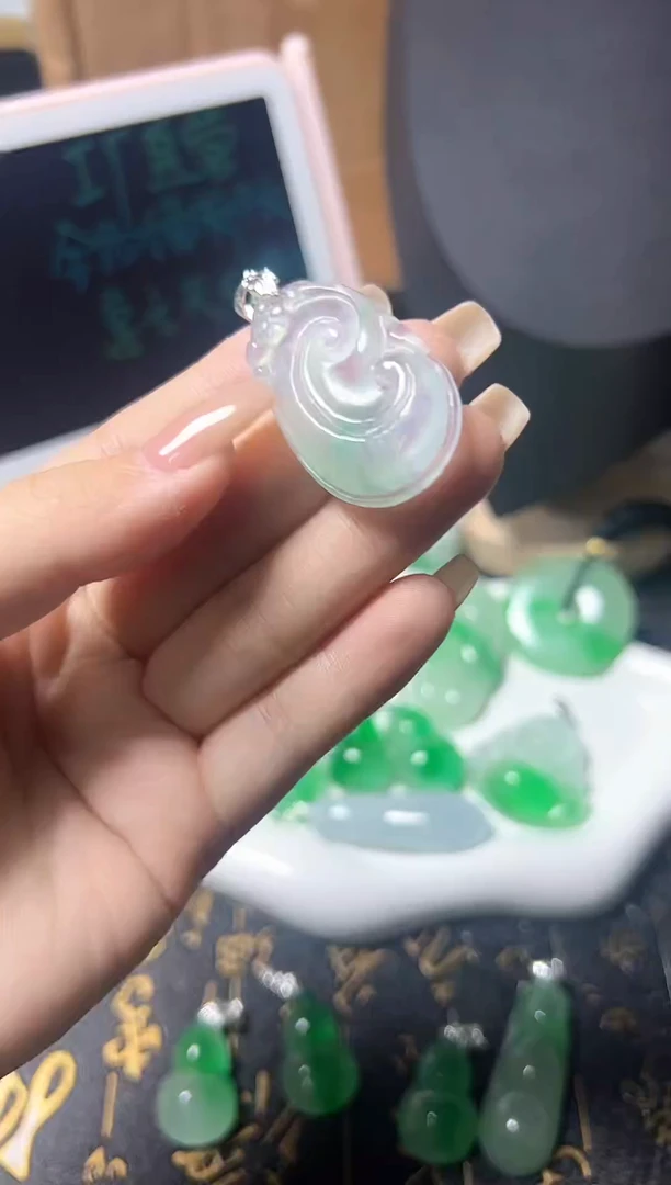 颈饰未镶嵌翡翠所见即所得，一图一物