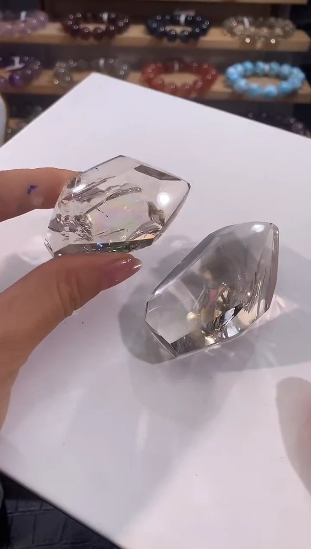 水晶手链未镶嵌白水晶随型手把件多样性发一