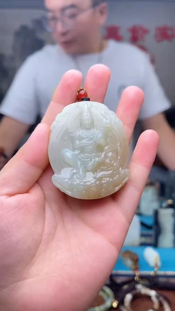 和田玉未镶嵌挂件1