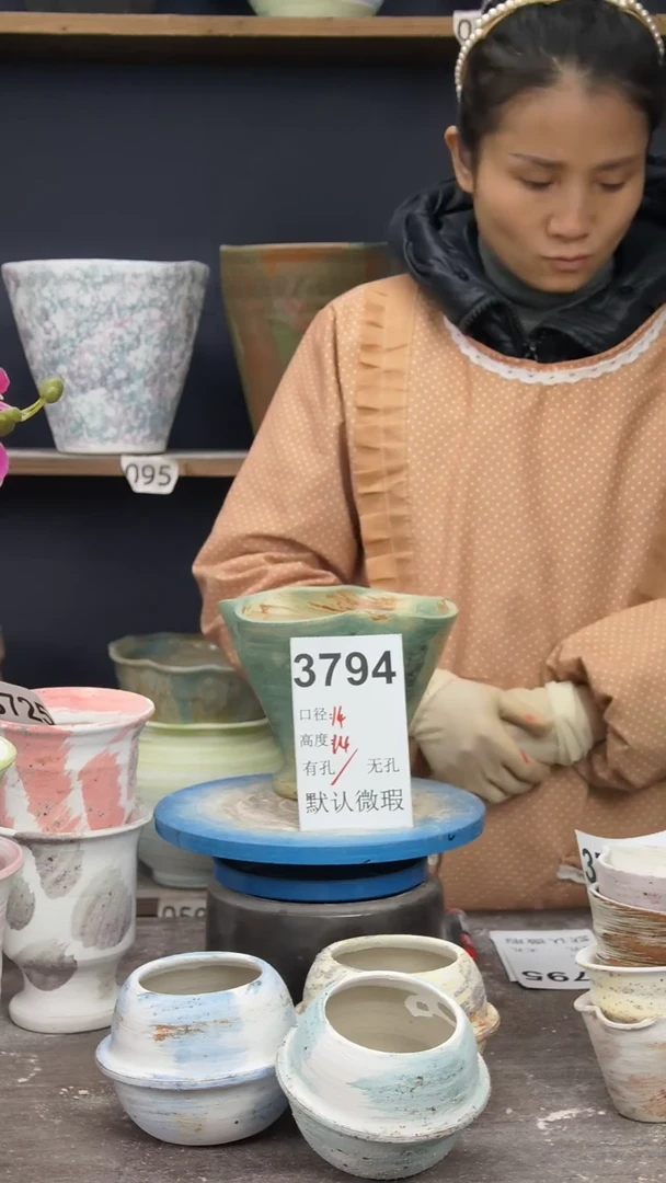 景德镇陶园花盆3794