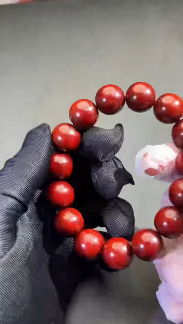小叶紫檀手串/手链印度小叶紫檀1.5小鱼鳞手串