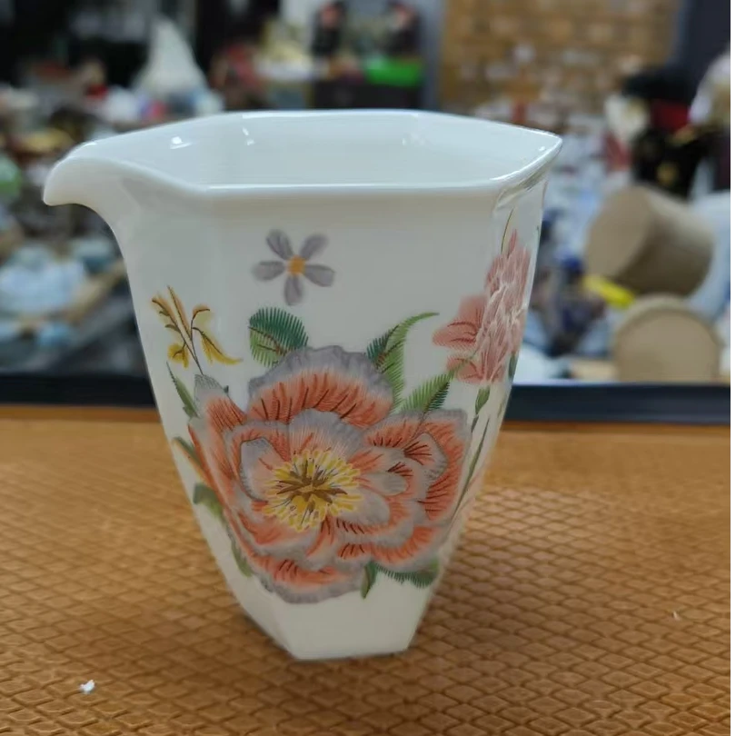 日式回流牡丹公道杯