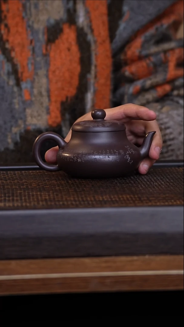 茶壶紫砂宜兴手工原矿紫砂壶001带证书