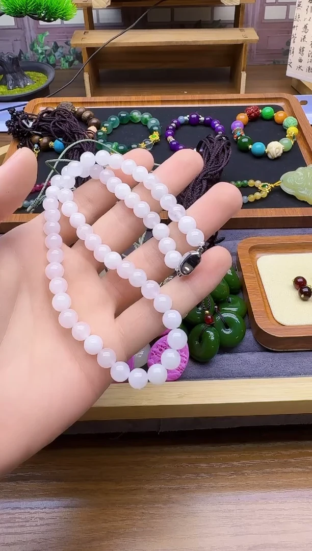 和田玉银S925镶嵌颈饰QY02