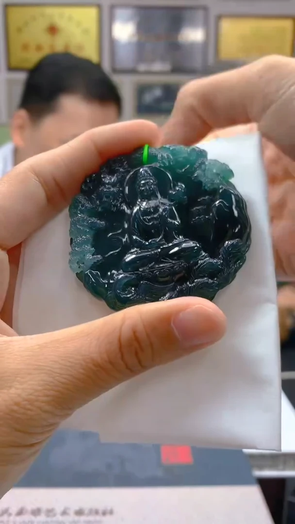 定制翡翠未镶嵌毛货闪购链接XDS033带珠链