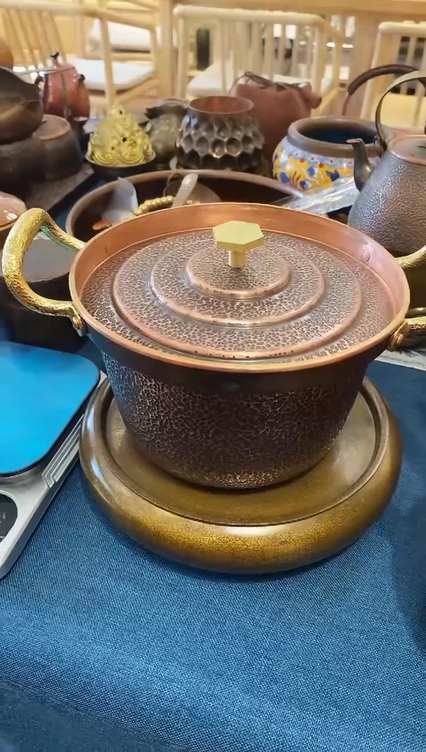 紫铜六角盖锅（冲之雅器）