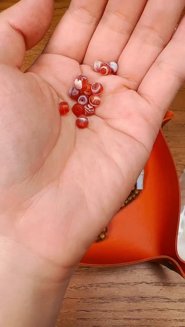 玛瑙/玉髓颈饰未镶嵌【 西亚珠饰 】配珠 随发1对