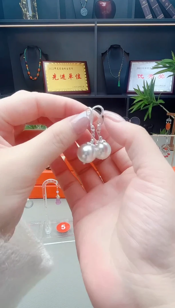 耳饰拼合珍珠（马贝珠）未镶嵌239