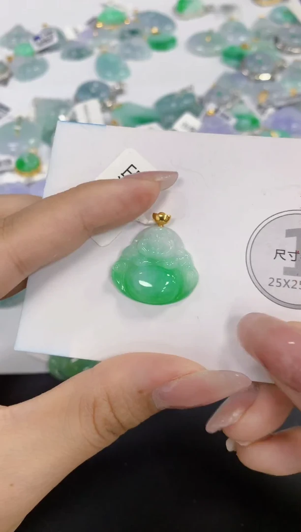 颈饰未镶嵌翡翠天然缅甸a货翡翠百元以上9元证书费自理