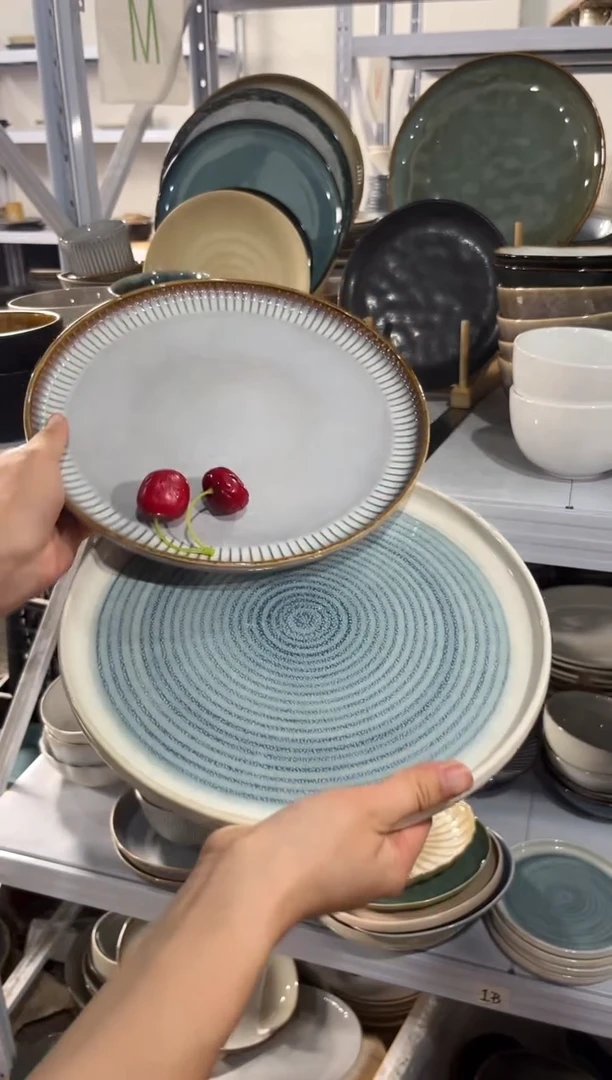 陶瓷外贸尾货瑕疵满20包邮X2 大盘组合