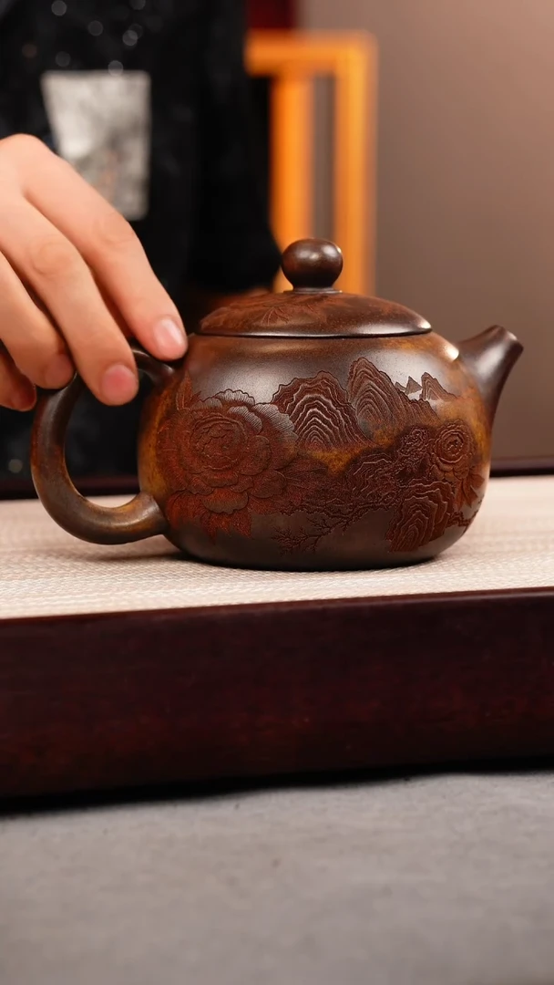 茶壶紫砂龙骨金砂 西施 国色天香