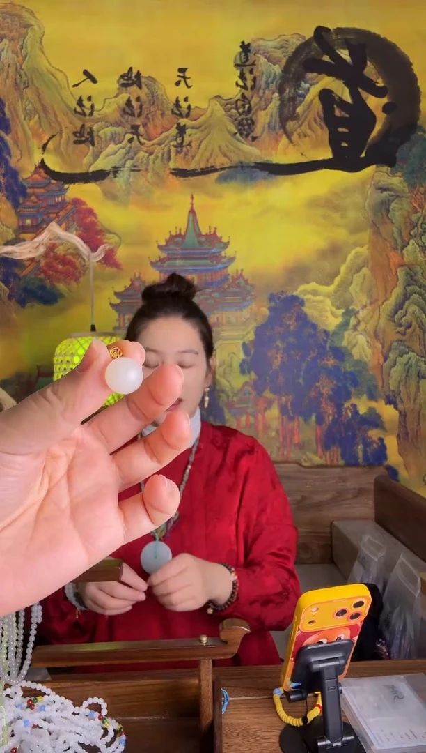 颈饰未镶嵌和田玉白玉吊坠原创卡12